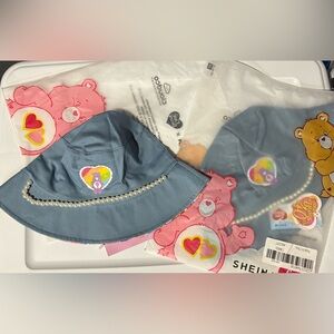 2 New Care Bears Bucket Hats